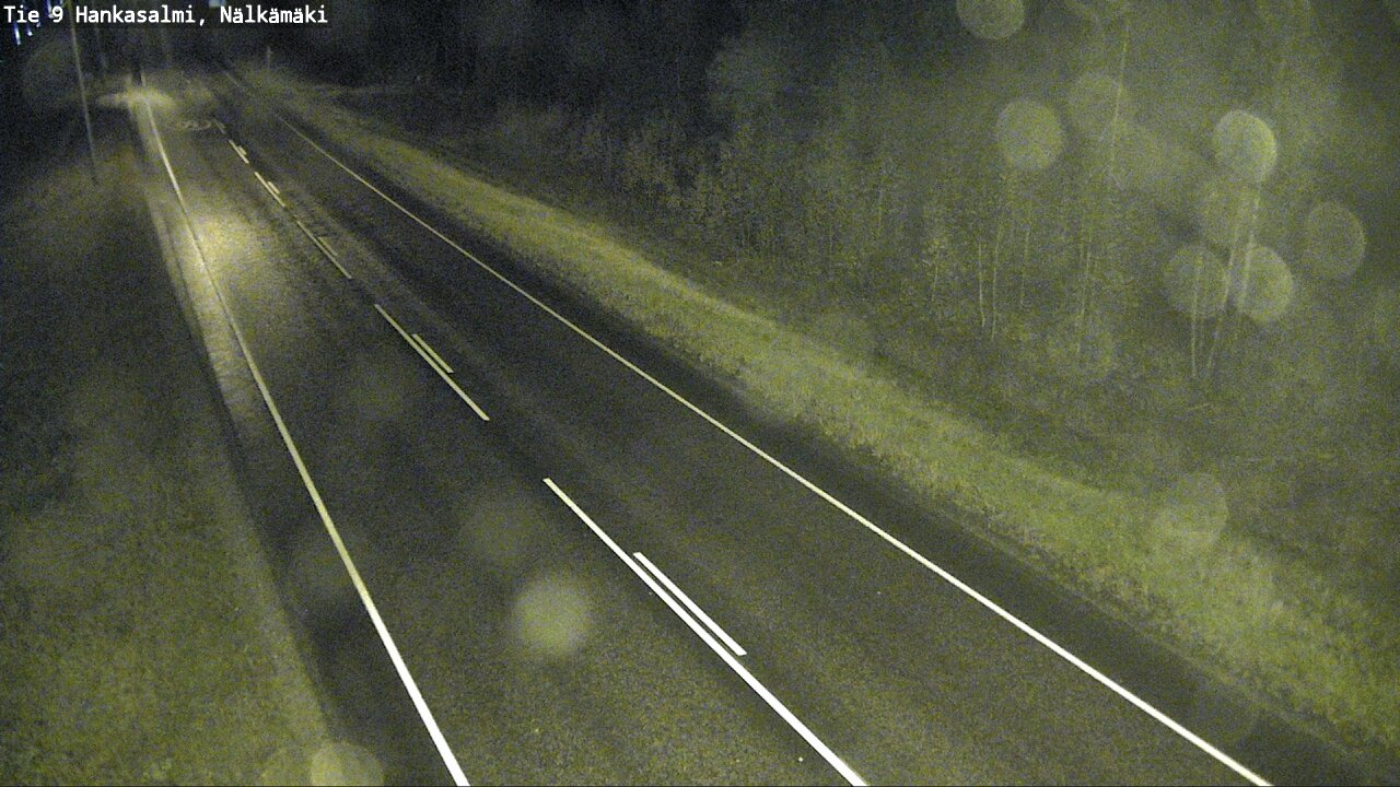 Weather Camera Image Väg 9 Hankasalmi, Nälkämäki, Hankasalmi, Keski-Suomi