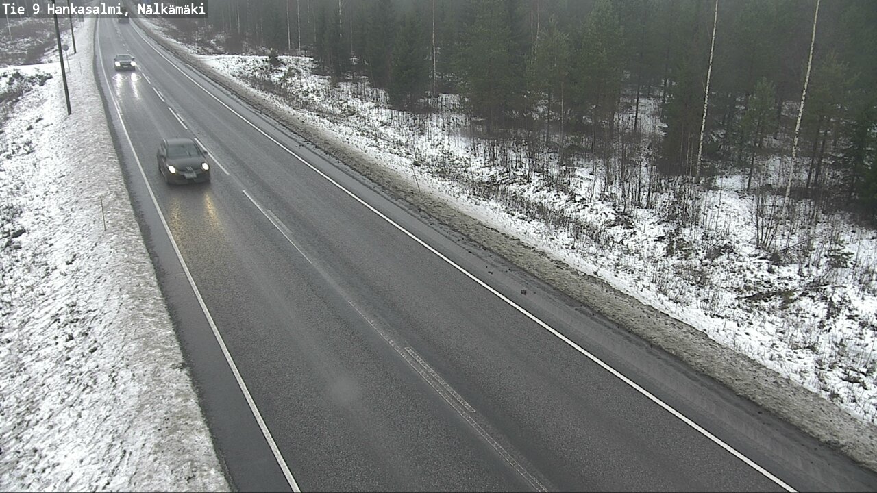 Weather Camera Image Väg 9 Hankasalmi, Nälkämäki, Hankasalmi, Keski-Suomi