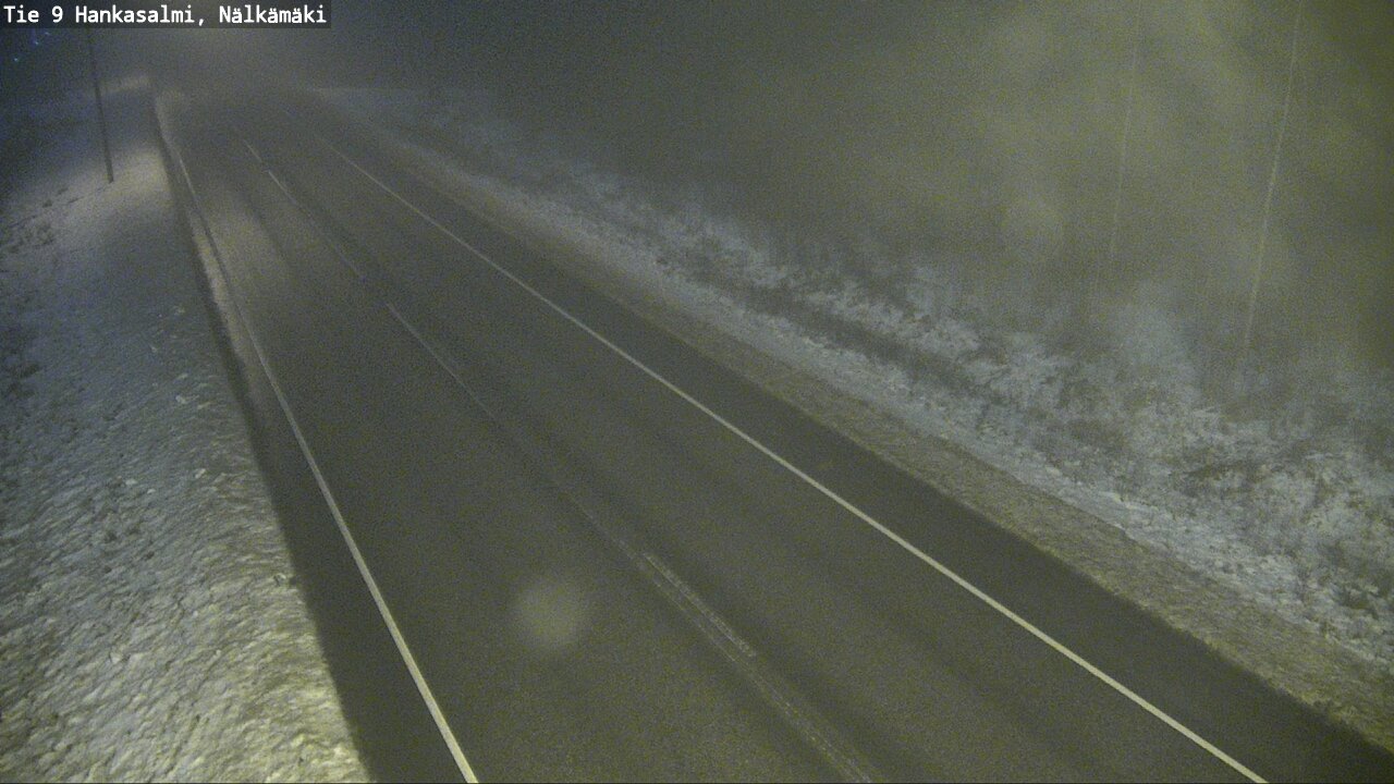 Weather Camera Image Väg 9 Hankasalmi, Nälkämäki, Hankasalmi, Keski-Suomi