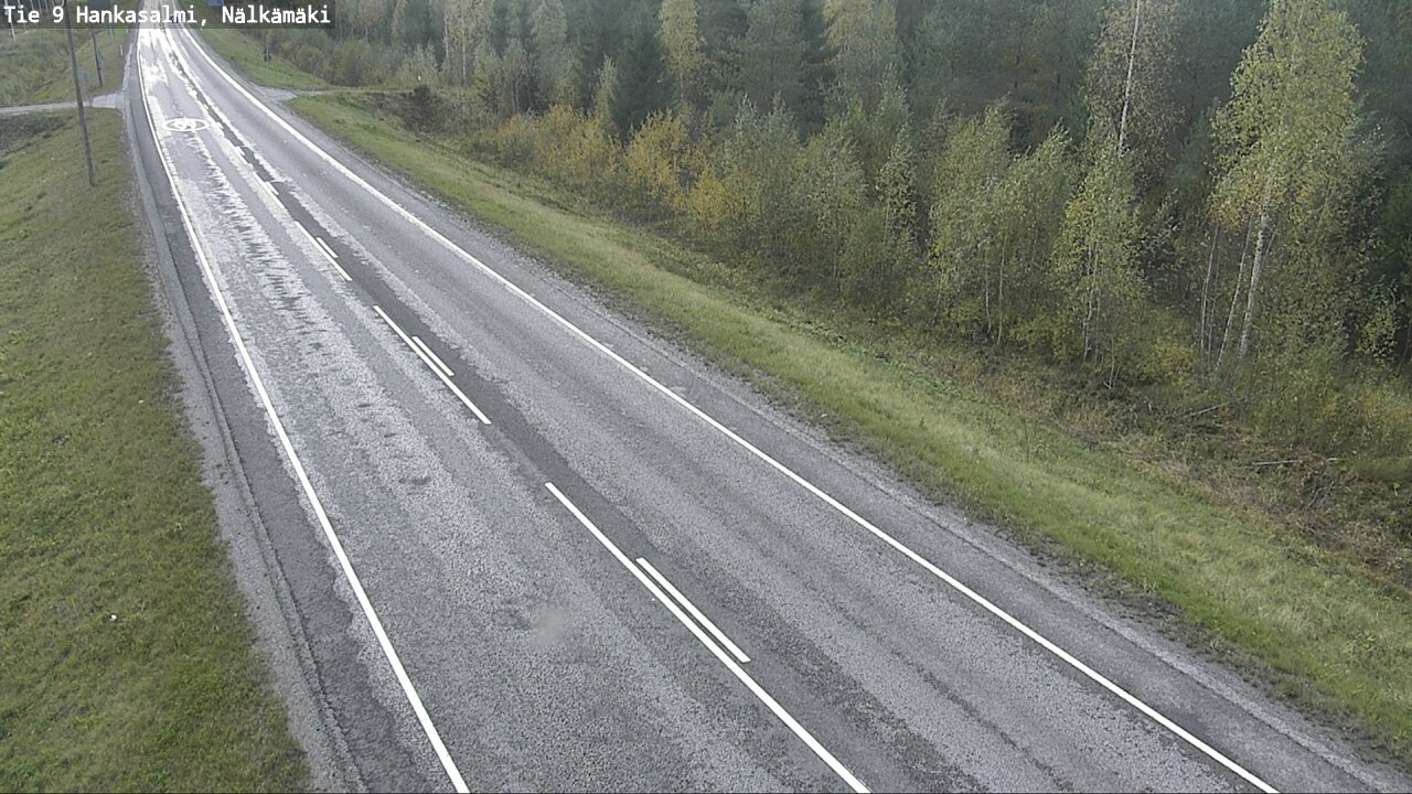 Weather Camera Image Väg 9 Hankasalmi, Nälkämäki, Hankasalmi, Keski-Suomi