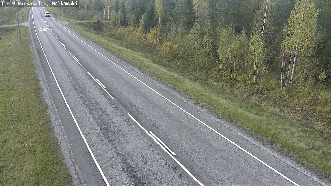 Weather Camera Image Väg 9 Hankasalmi, Nälkämäki, Hankasalmi, Keski-Suomi