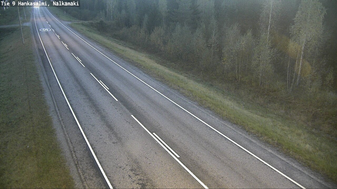 Weather Camera Image Väg 9 Hankasalmi, Nälkämäki, Hankasalmi, Keski-Suomi