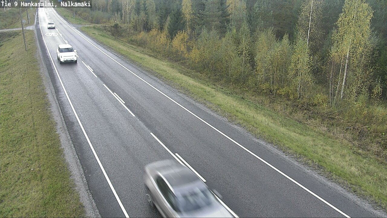 Weather Camera Image Väg 9 Hankasalmi, Nälkämäki, Hankasalmi, Keski-Suomi