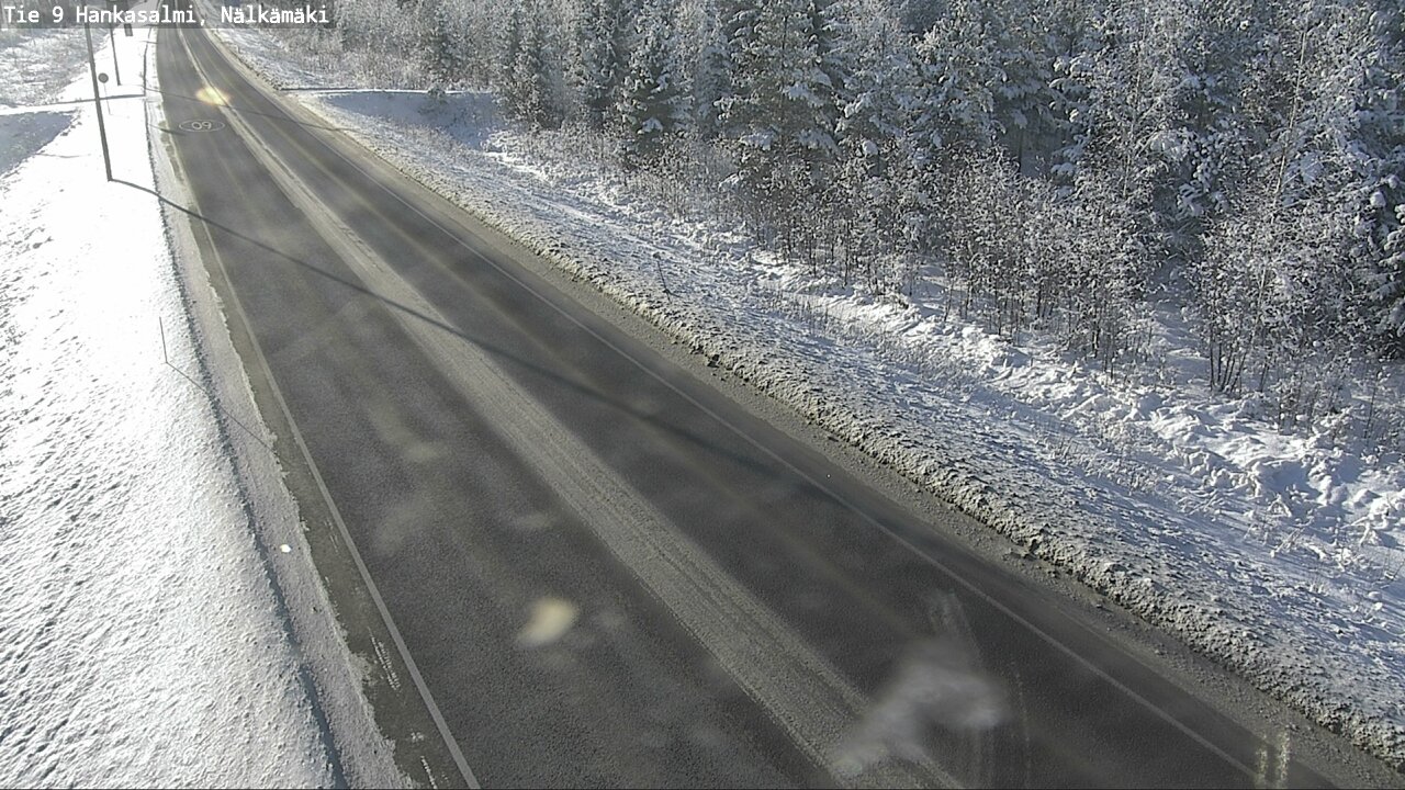 Weather Camera Image Väg 9 Hankasalmi, Nälkämäki, Hankasalmi, Keski-Suomi