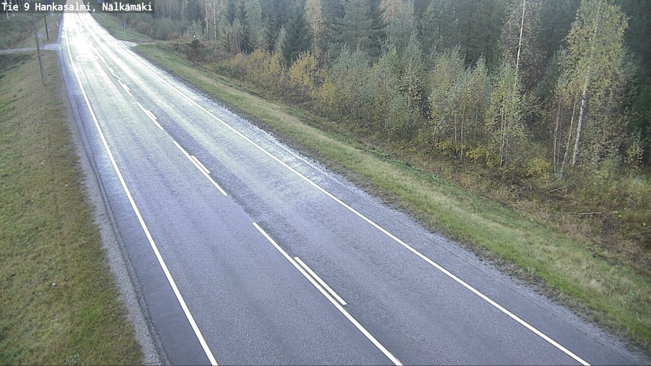 Weather Camera Image Väg 9 Hankasalmi, Nälkämäki, Hankasalmi, Keski-Suomi