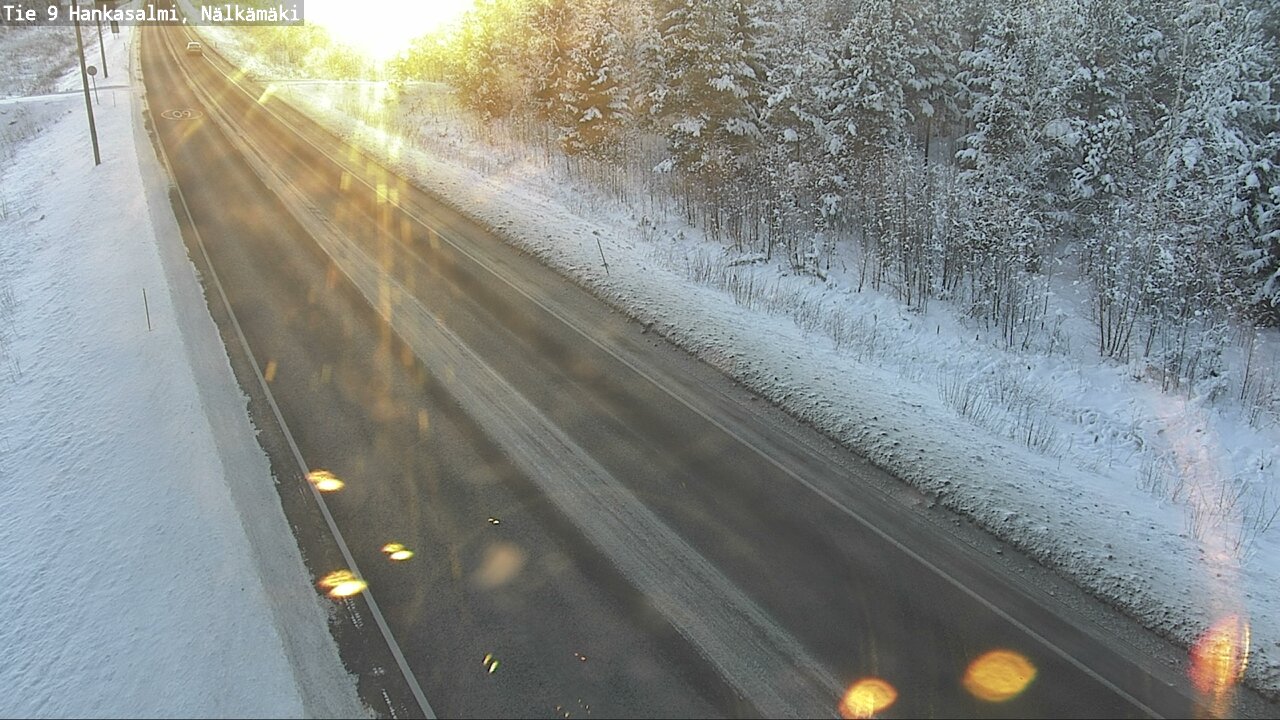 Weather Camera Image Väg 9 Hankasalmi, Nälkämäki, Hankasalmi, Keski-Suomi