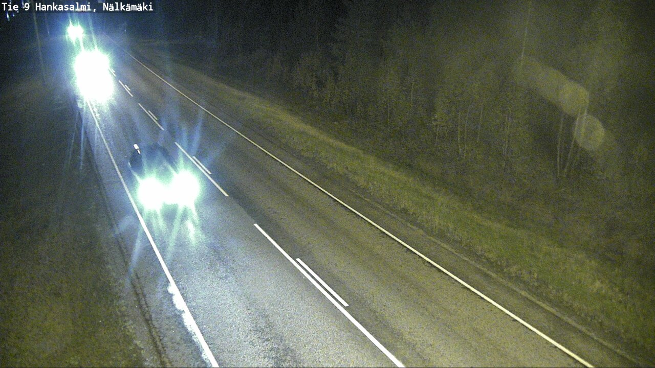 Weather Camera Image Väg 9 Hankasalmi, Nälkämäki, Hankasalmi, Keski-Suomi
