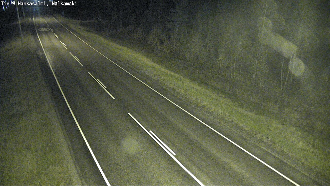Weather Camera Image Väg 9 Hankasalmi, Nälkämäki, Hankasalmi, Keski-Suomi