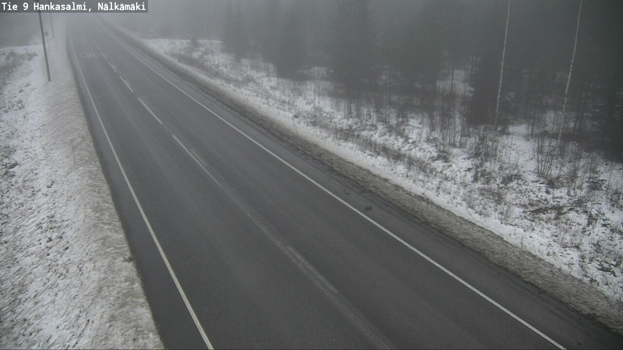 Weather Camera Image Väg 9 Hankasalmi, Nälkämäki, Hankasalmi, Keski-Suomi