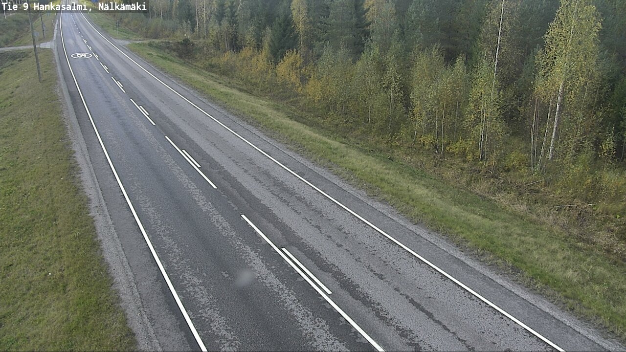 Weather Camera Image Väg 9 Hankasalmi, Nälkämäki, Hankasalmi, Keski-Suomi