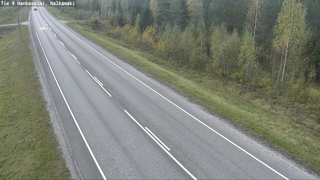 Weather Camera Image Väg 9 Hankasalmi, Nälkämäki, Hankasalmi, Keski-Suomi