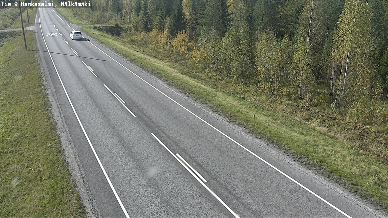 Weather Camera Image Väg 9 Hankasalmi, Nälkämäki, Hankasalmi, Keski-Suomi