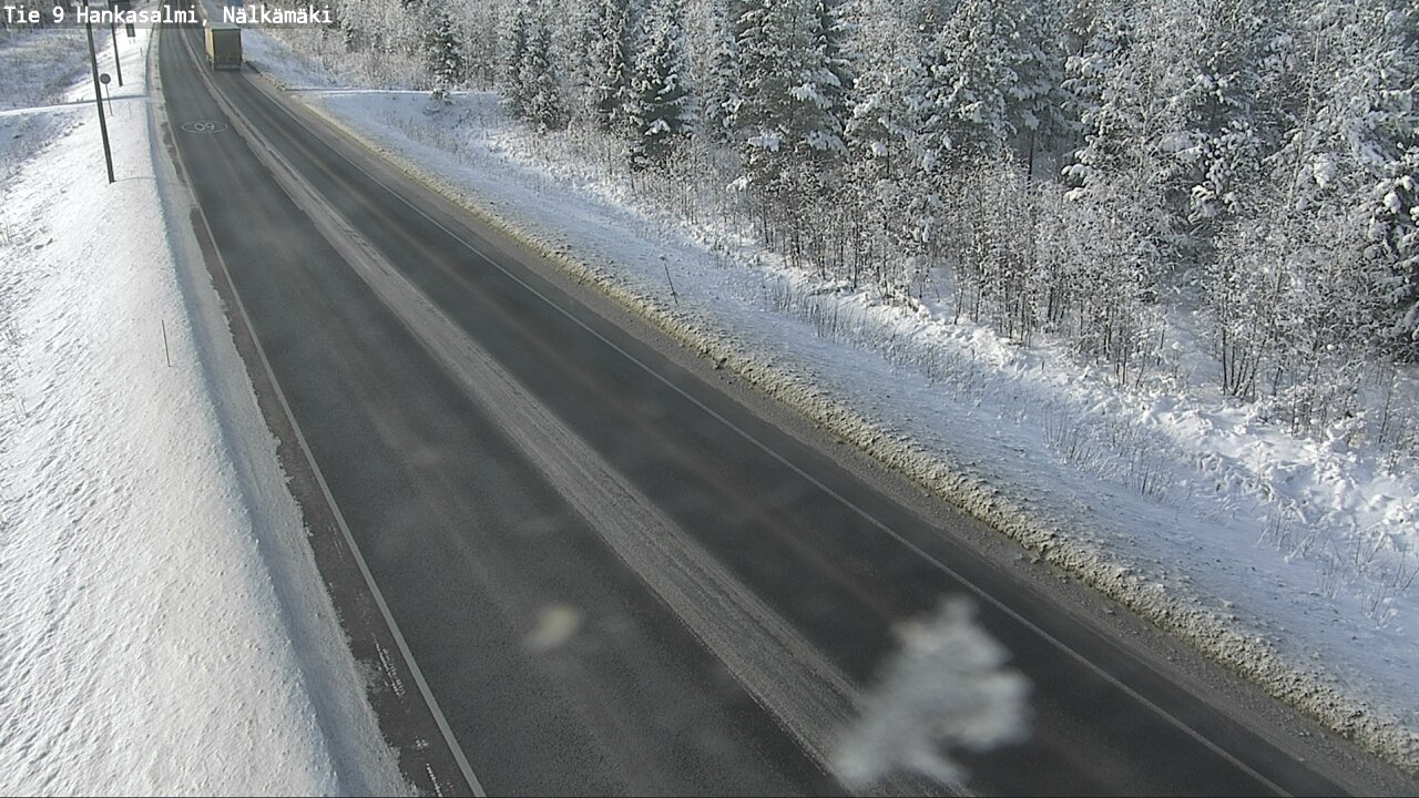 Weather Camera Image Väg 9 Hankasalmi, Nälkämäki, Hankasalmi, Keski-Suomi
