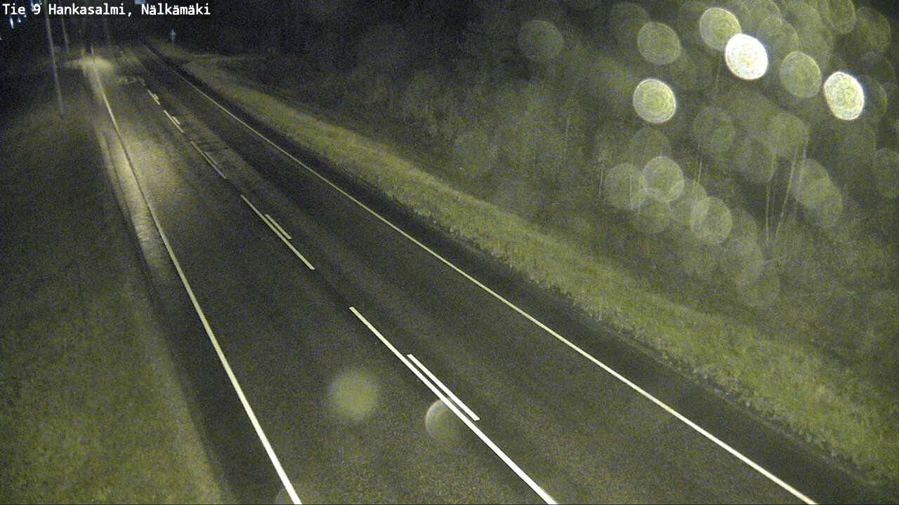Weather Camera Image Väg 9 Hankasalmi, Nälkämäki, Hankasalmi, Keski-Suomi