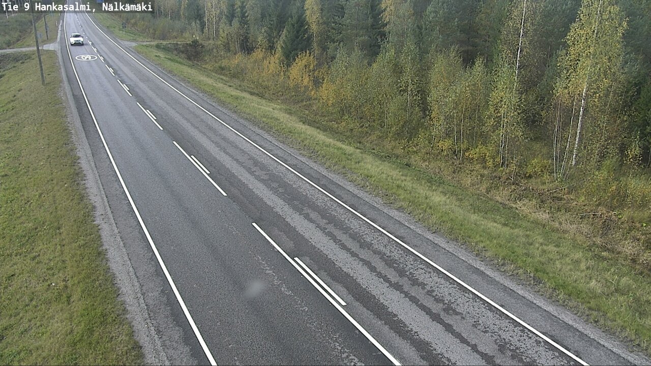 Weather Camera Image Väg 9 Hankasalmi, Nälkämäki, Hankasalmi, Keski-Suomi