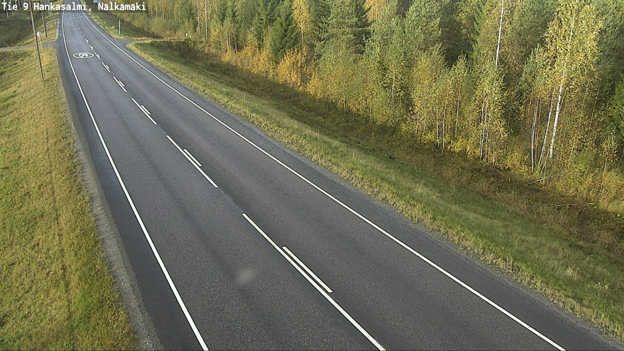 Weather Camera Image Väg 9 Hankasalmi, Nälkämäki, Hankasalmi, Keski-Suomi