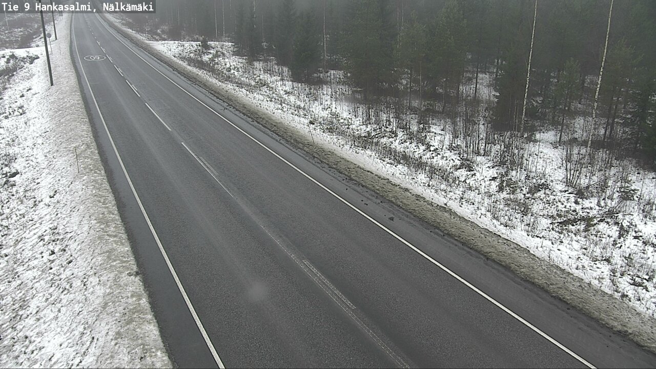 Weather Camera Image Väg 9 Hankasalmi, Nälkämäki, Hankasalmi, Keski-Suomi