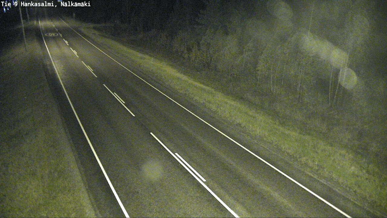 Weather Camera Image Väg 9 Hankasalmi, Nälkämäki, Hankasalmi, Keski-Suomi