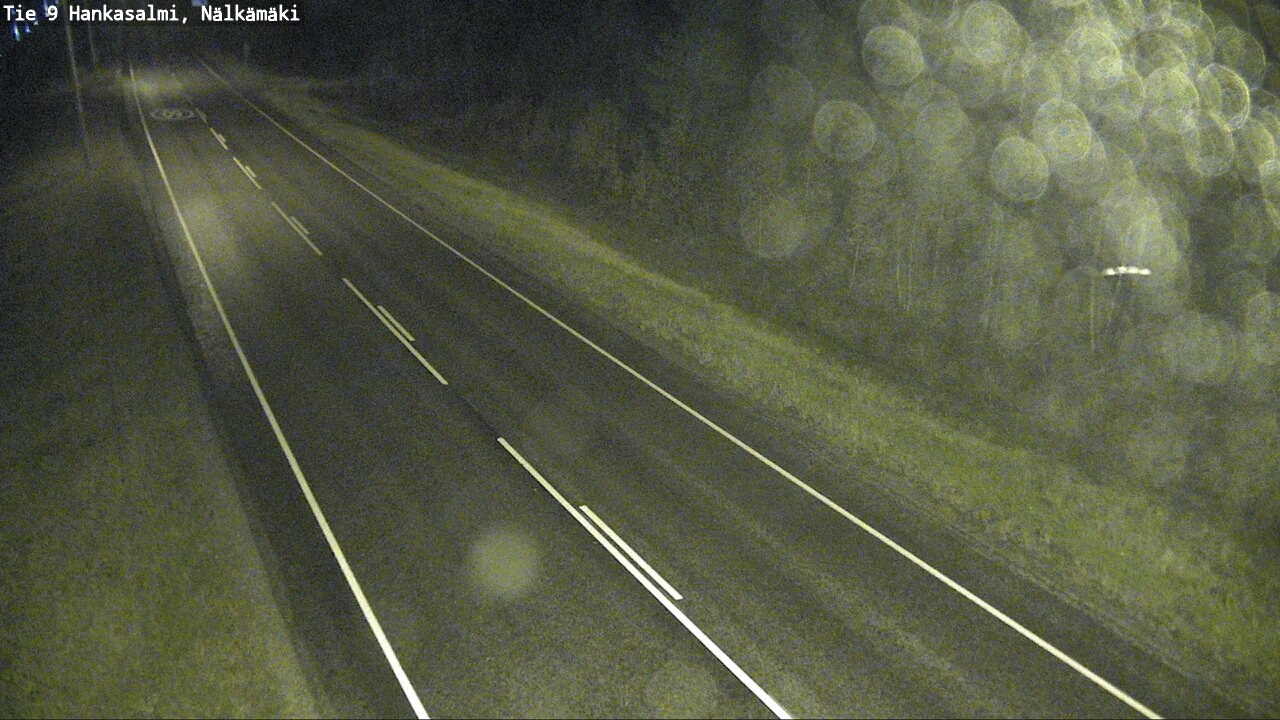 Weather Camera Image Väg 9 Hankasalmi, Nälkämäki, Hankasalmi, Keski-Suomi