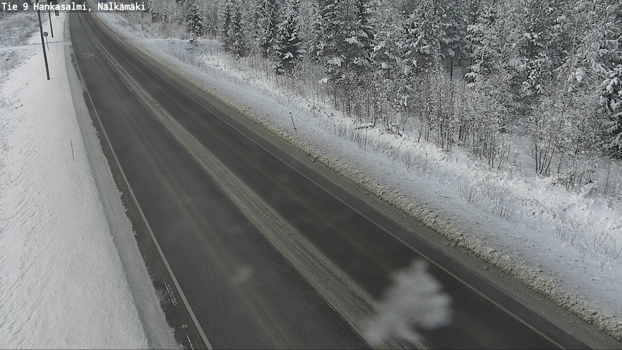 Weather Camera Image Väg 9 Hankasalmi, Nälkämäki, Hankasalmi, Keski-Suomi