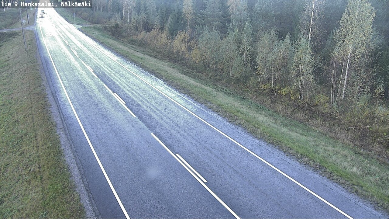 Weather Camera Image Väg 9 Hankasalmi, Nälkämäki, Hankasalmi, Keski-Suomi