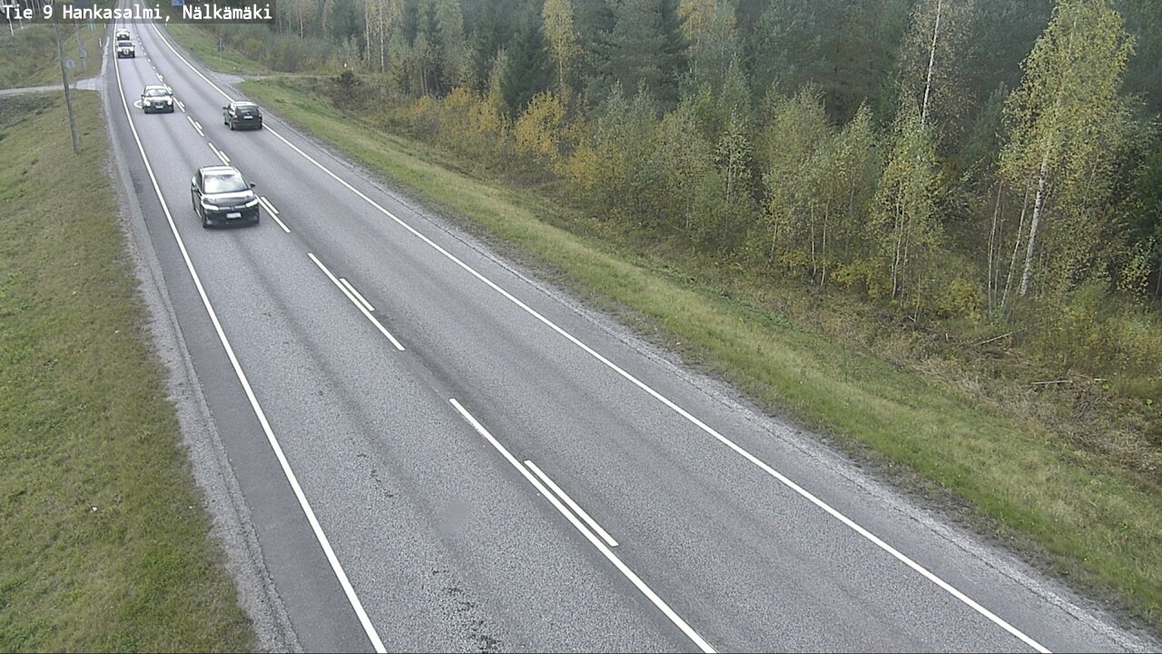 Weather Camera Image Väg 9 Hankasalmi, Nälkämäki, Hankasalmi, Keski-Suomi