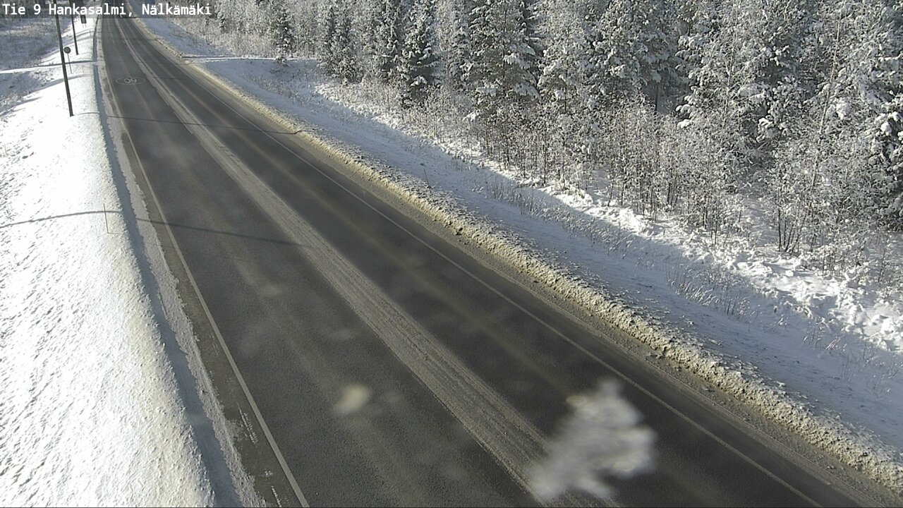 Weather Camera Image Väg 9 Hankasalmi, Nälkämäki, Hankasalmi, Keski-Suomi