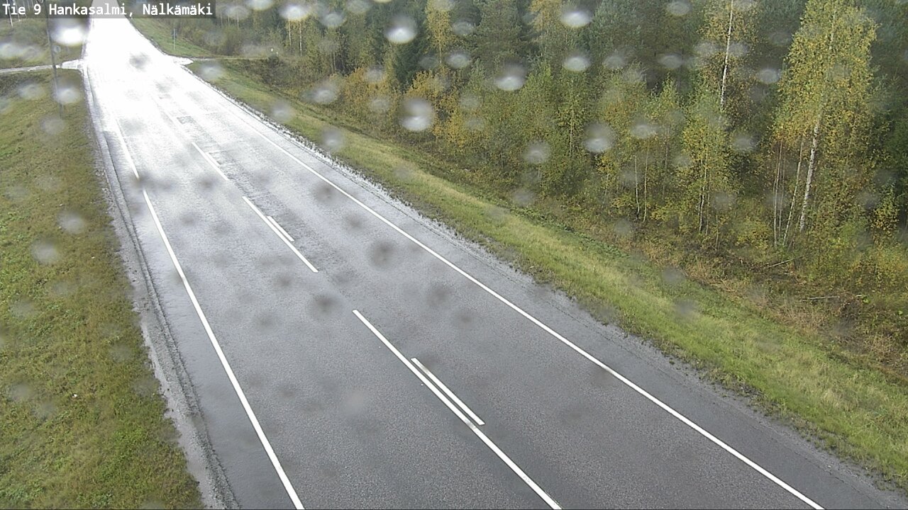 Weather Camera Image Väg 9 Hankasalmi, Nälkämäki, Hankasalmi, Keski-Suomi