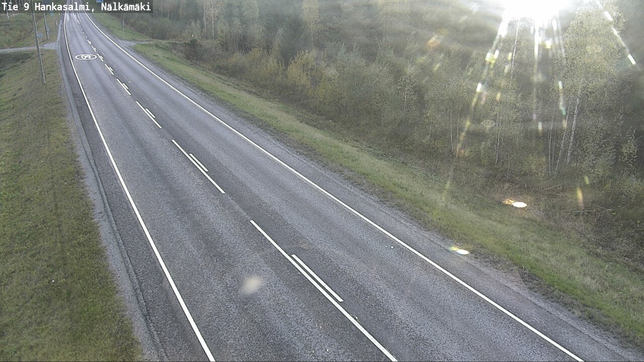 Weather Camera Image Väg 9 Hankasalmi, Nälkämäki, Hankasalmi, Keski-Suomi