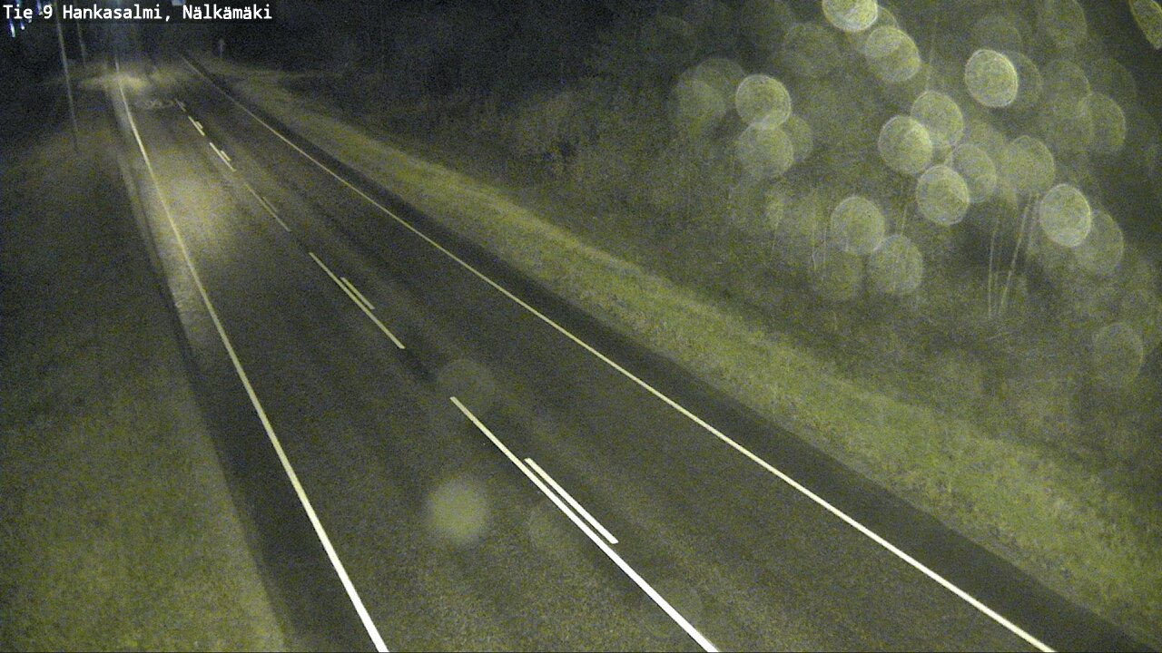 Weather Camera Image Väg 9 Hankasalmi, Nälkämäki, Hankasalmi, Keski-Suomi
