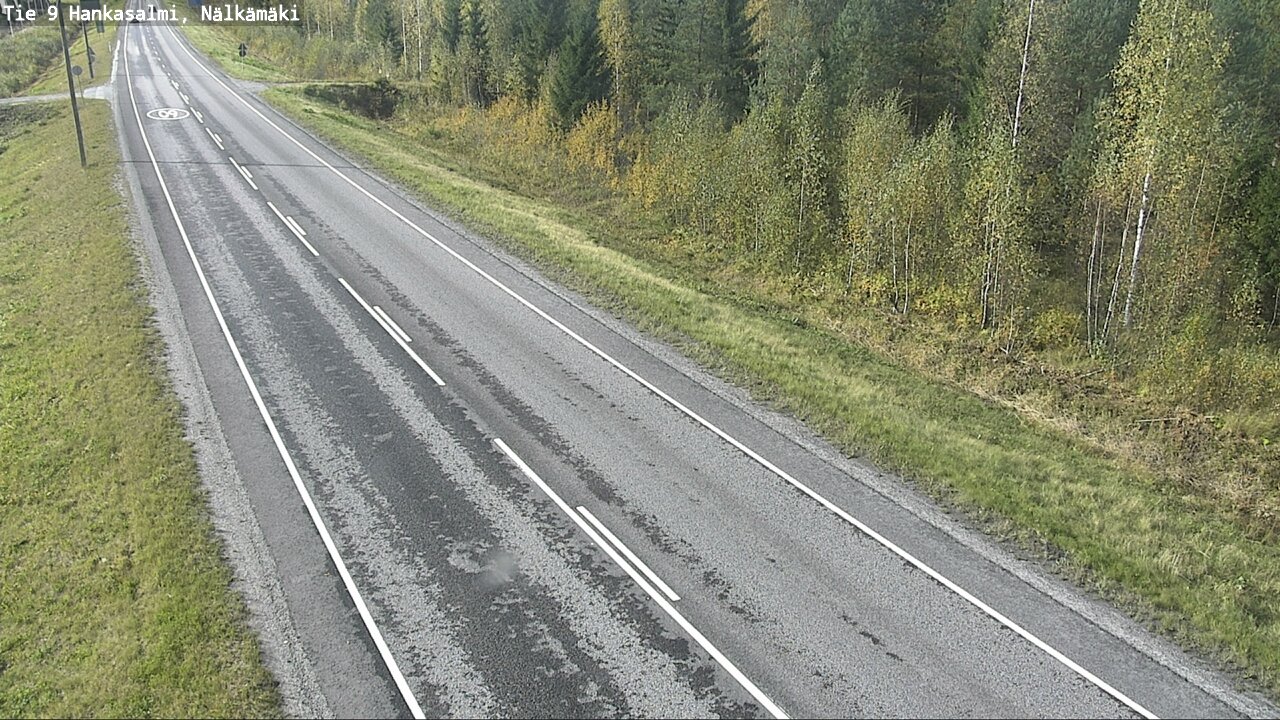 Weather Camera Image Väg 9 Hankasalmi, Nälkämäki, Hankasalmi, Keski-Suomi