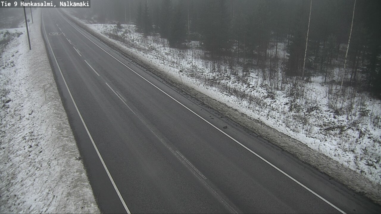 Weather Camera Image Väg 9 Hankasalmi, Nälkämäki, Hankasalmi, Keski-Suomi
