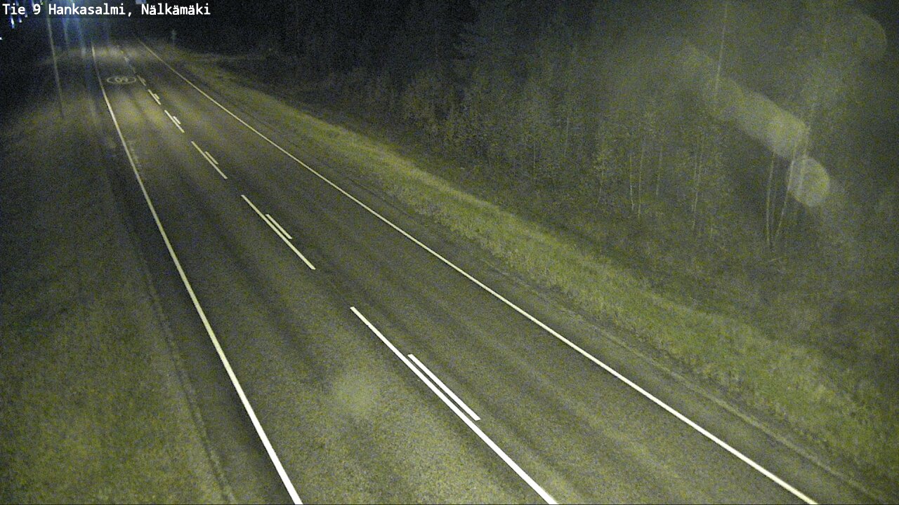 Weather Camera Image Väg 9 Hankasalmi, Nälkämäki, Hankasalmi, Keski-Suomi