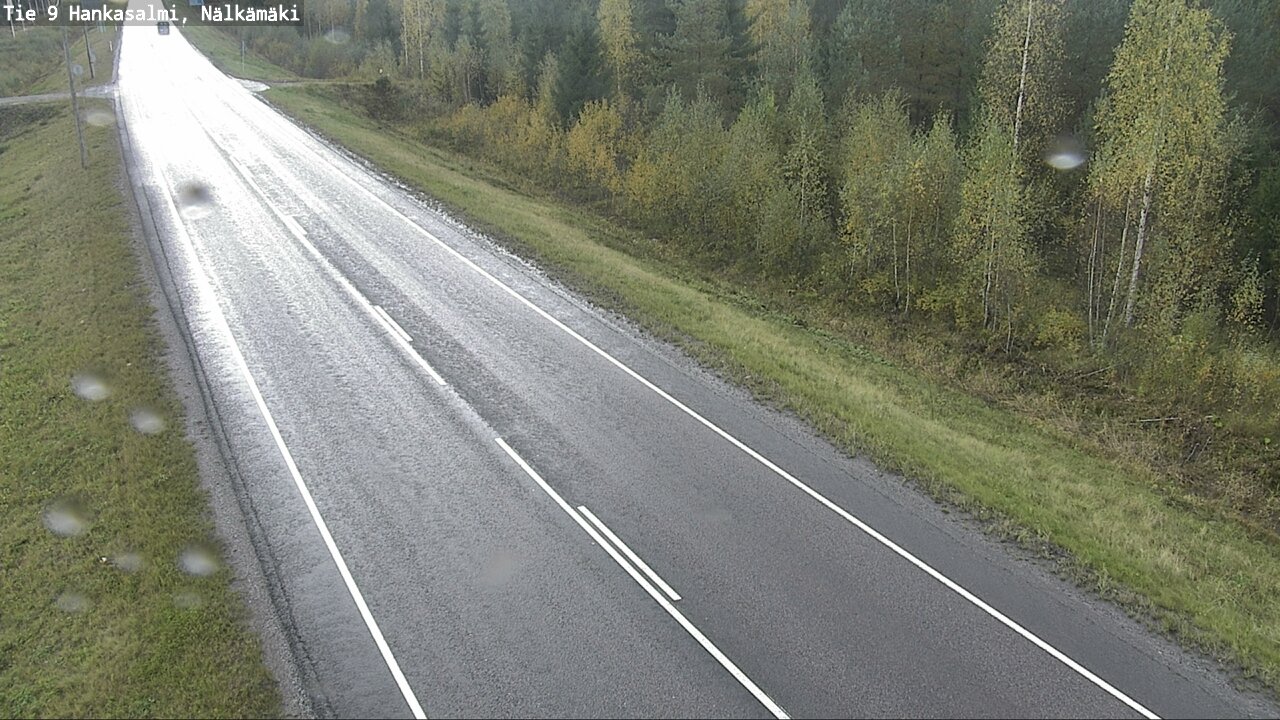 Weather Camera Image Väg 9 Hankasalmi, Nälkämäki, Hankasalmi, Keski-Suomi