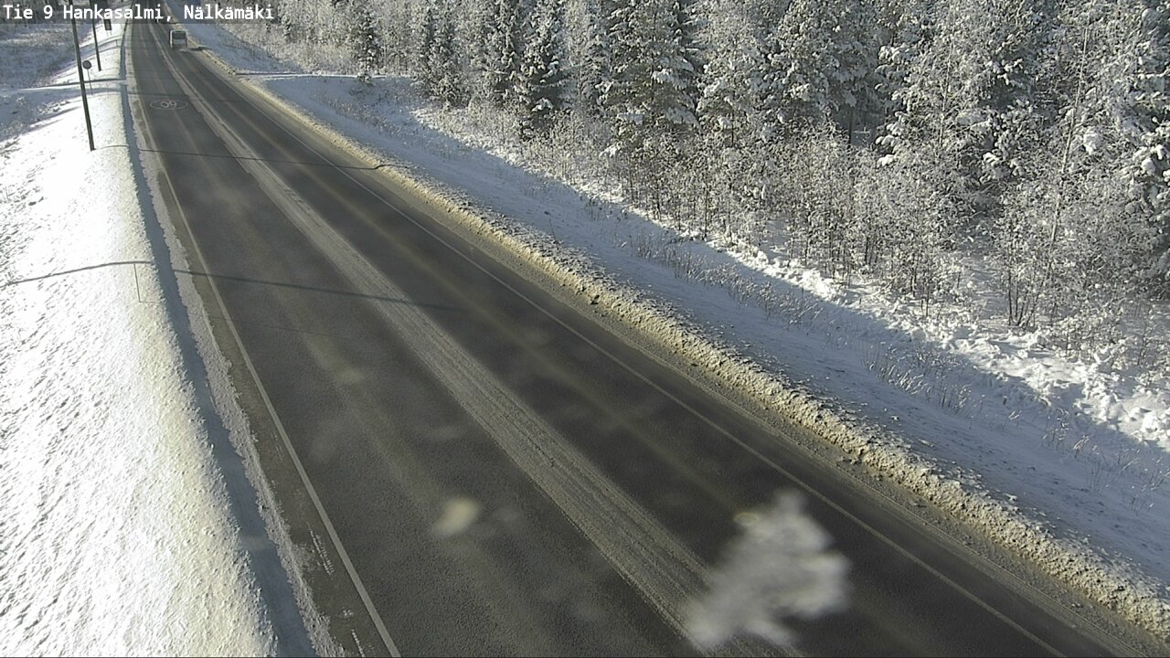 Weather Camera Image Väg 9 Hankasalmi, Nälkämäki, Hankasalmi, Keski-Suomi