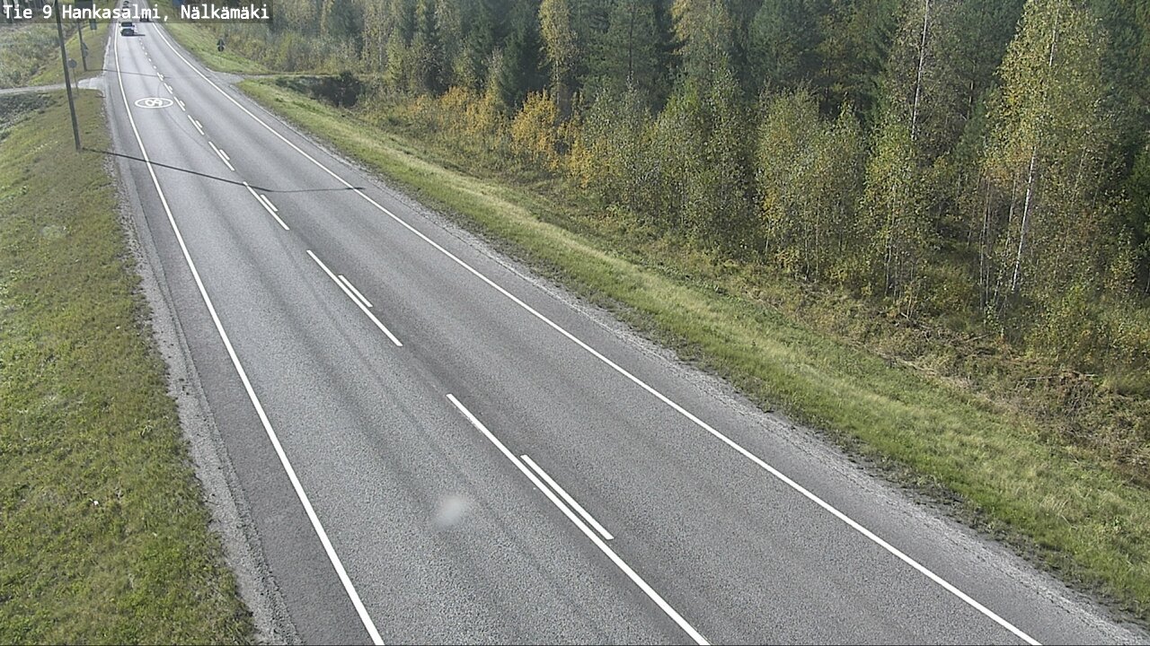 Weather Camera Image Väg 9 Hankasalmi, Nälkämäki, Hankasalmi, Keski-Suomi