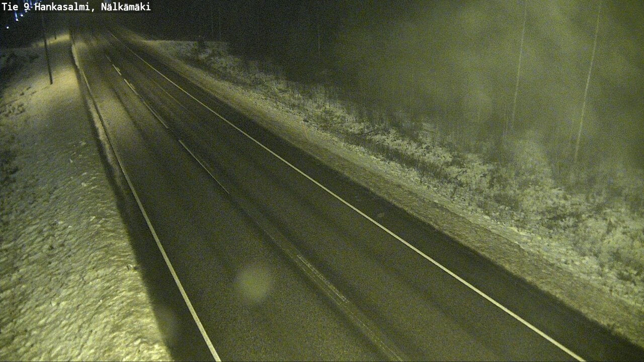 Weather Camera Image Väg 9 Hankasalmi, Nälkämäki, Hankasalmi, Keski-Suomi
