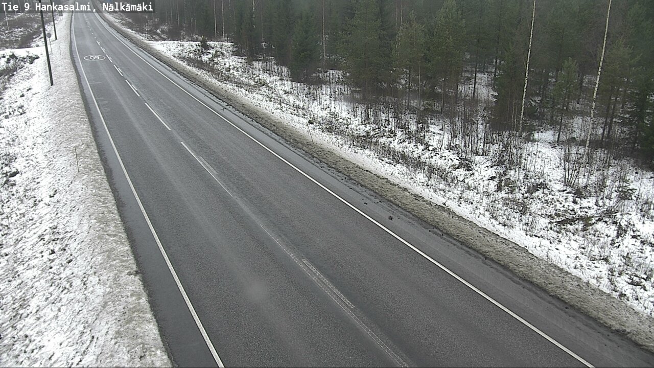 Weather Camera Image Väg 9 Hankasalmi, Nälkämäki, Hankasalmi, Keski-Suomi