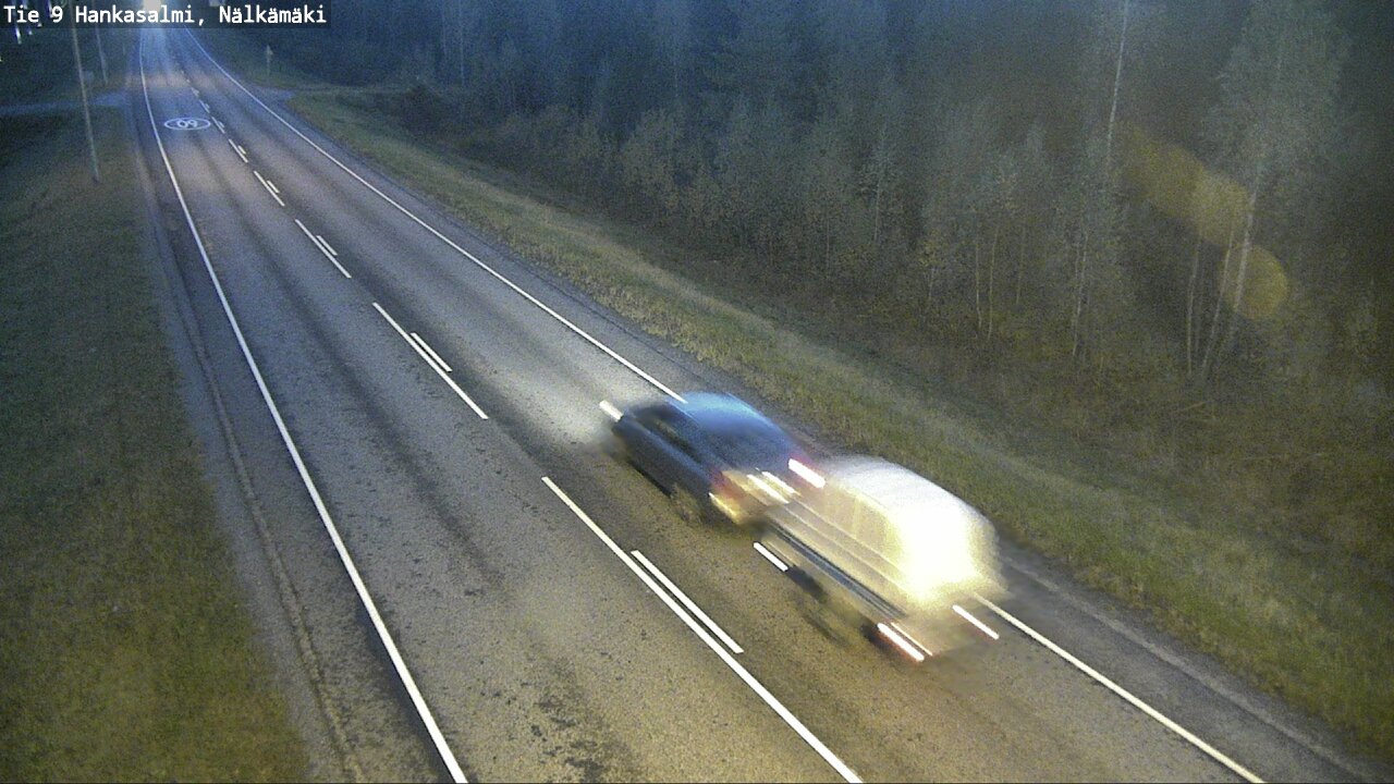 Weather Camera Image Väg 9 Hankasalmi, Nälkämäki, Hankasalmi, Keski-Suomi