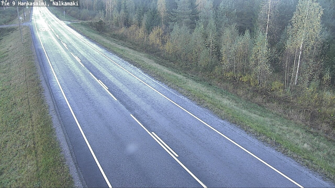 Weather Camera Image Väg 9 Hankasalmi, Nälkämäki, Hankasalmi, Keski-Suomi