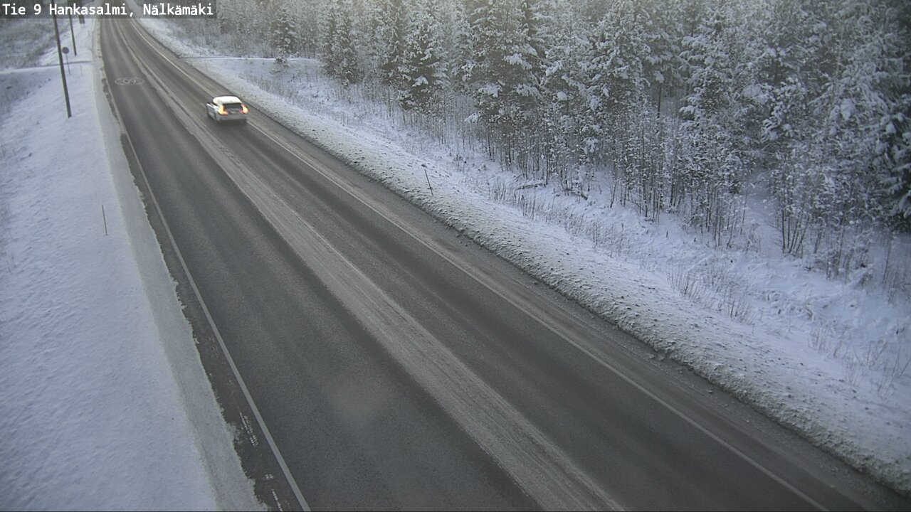 Weather Camera Image Väg 9 Hankasalmi, Nälkämäki, Hankasalmi, Keski-Suomi