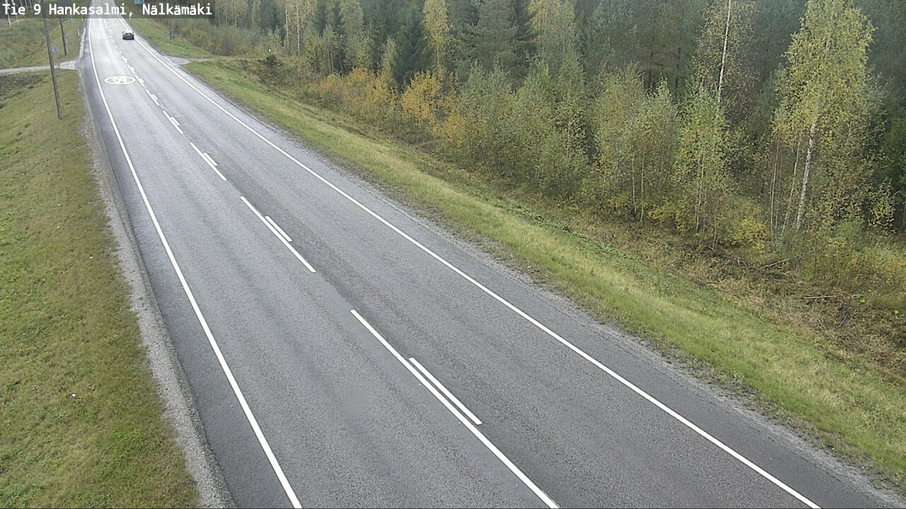 Weather Camera Image Väg 9 Hankasalmi, Nälkämäki, Hankasalmi, Keski-Suomi
