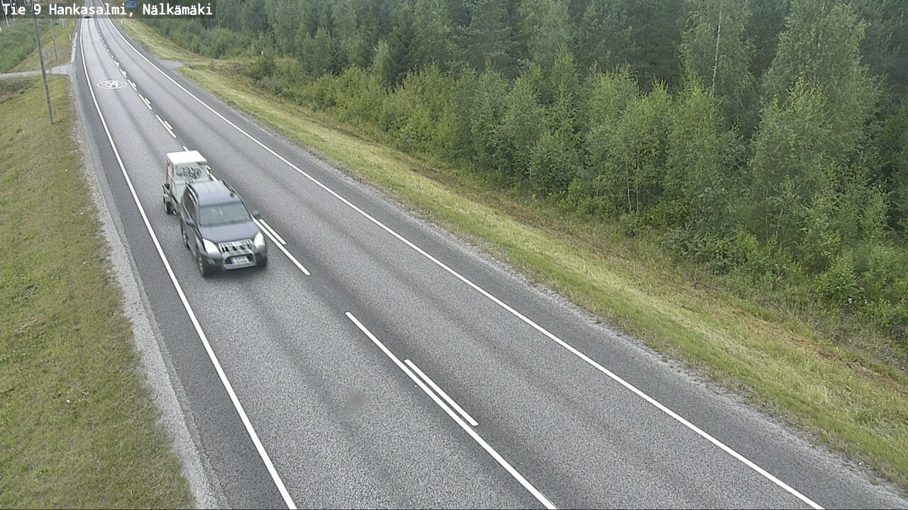Weather Camera Image Väg 9 Hankasalmi, Nälkämäki, Hankasalmi, Keski-Suomi
