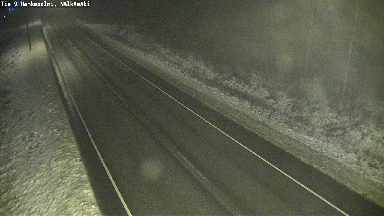 Weather Camera Image Väg 9 Hankasalmi, Nälkämäki, Hankasalmi, Keski-Suomi