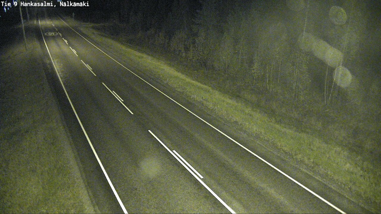 Weather Camera Image Väg 9 Hankasalmi, Nälkämäki, Hankasalmi, Keski-Suomi