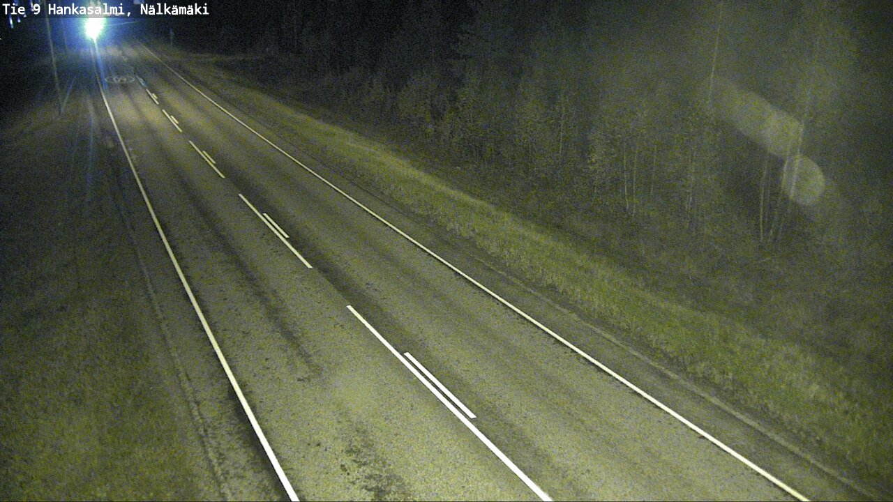 Weather Camera Image Väg 9 Hankasalmi, Nälkämäki, Hankasalmi, Keski-Suomi