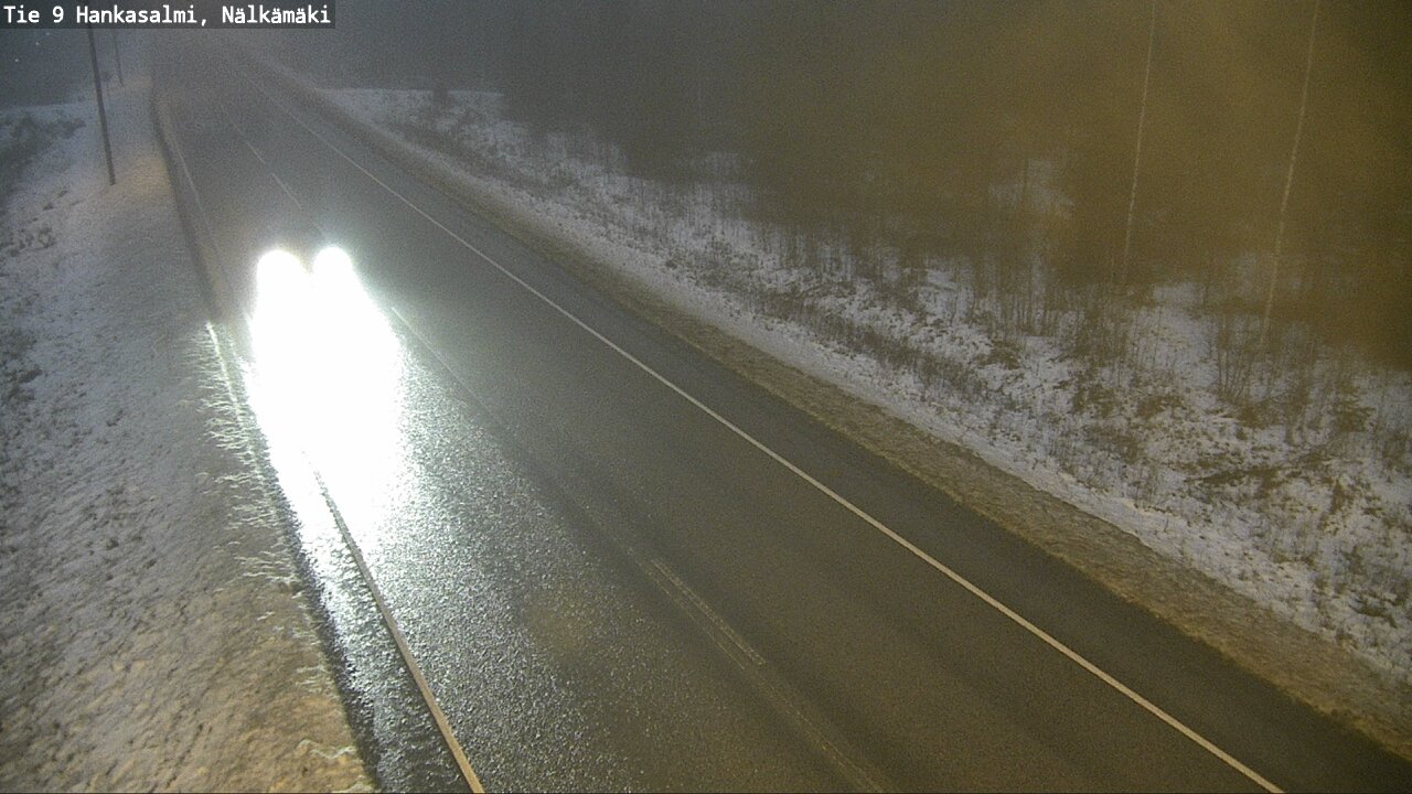 Weather Camera Image Väg 9 Hankasalmi, Nälkämäki, Hankasalmi, Keski-Suomi