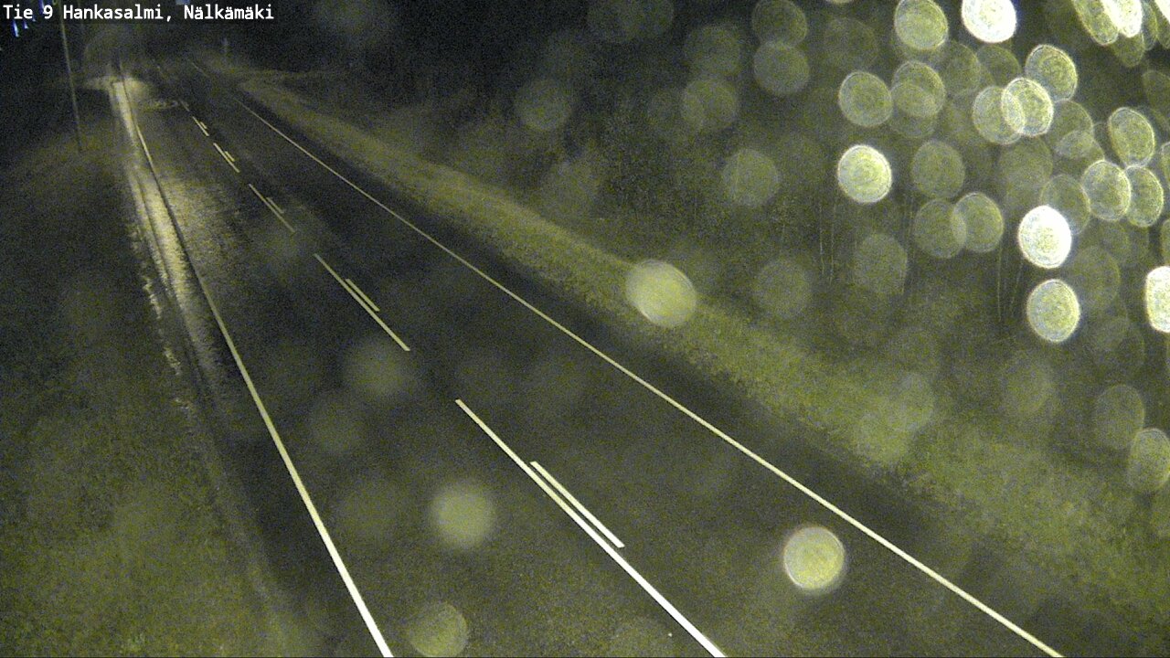 Weather Camera Image Väg 9 Hankasalmi, Nälkämäki, Hankasalmi, Keski-Suomi