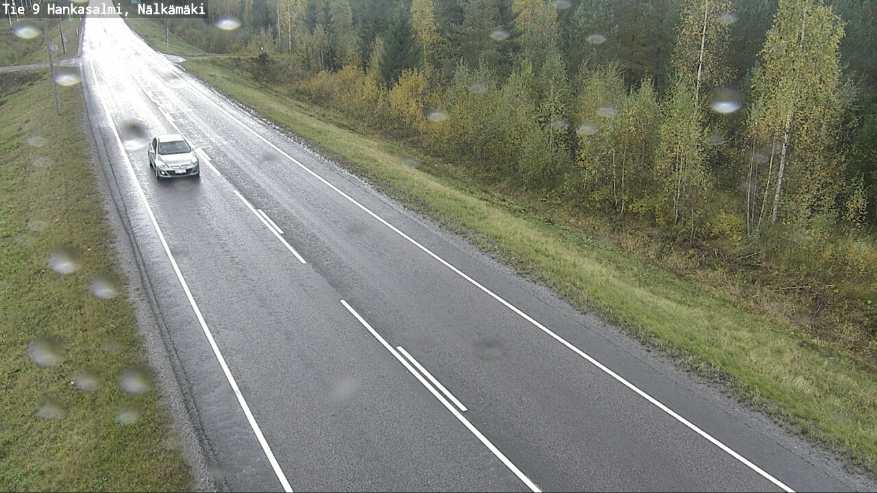 Weather Camera Image Väg 9 Hankasalmi, Nälkämäki, Hankasalmi, Keski-Suomi