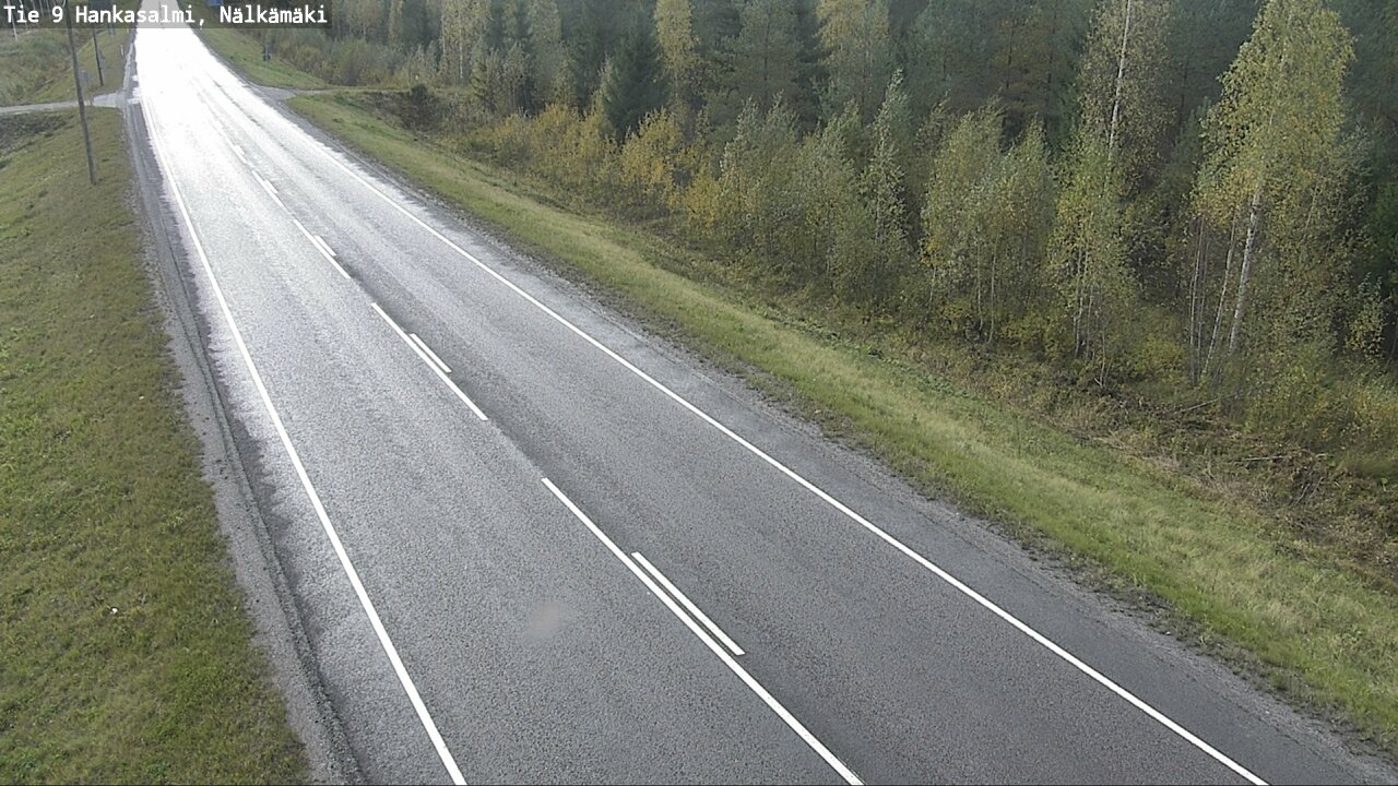 Weather Camera Image Väg 9 Hankasalmi, Nälkämäki, Hankasalmi, Keski-Suomi